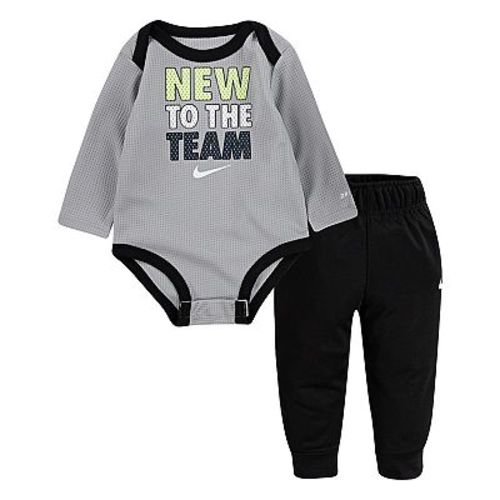 Baby Boys Nike Long Sleeve Thermal Bodysuit and Sweatpants 2-Piece Set