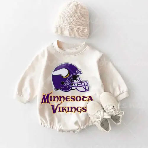 Baby Minnesota Vikings Football Romper