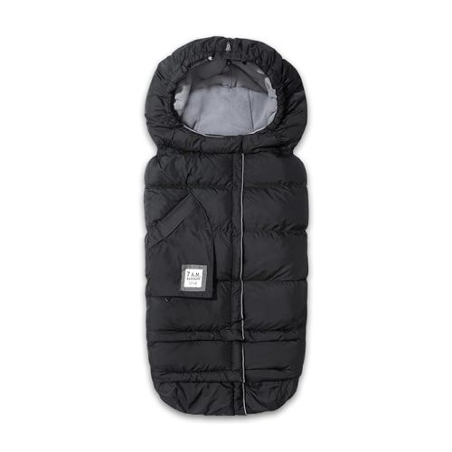 7AM Enfant Stroller Blanket 212 - Adjustable Baby Car Seat Zipped Blanket for Babies Winter, Unisex Multi Purpose Fleece Lined Warm Hooded Toddler Footmuff Water Repellent | (6M - 4T)