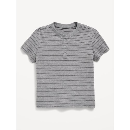 Short-Sleeve Textured Henley T-Shirt for Toddler Boys
