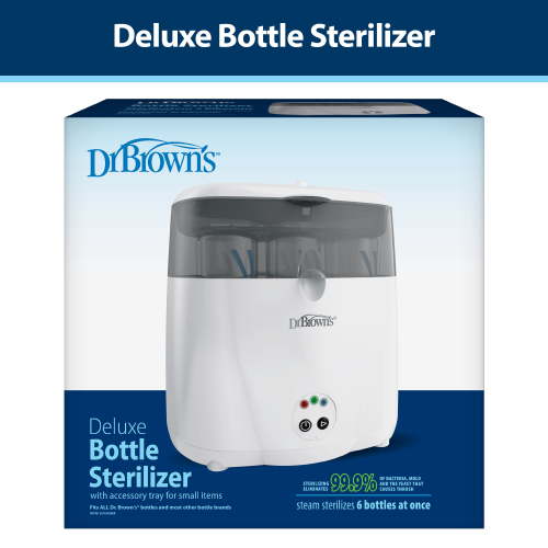 Free Shipping! Dr. Brown's Deluxe Electric Sterilizer for Baby Bottles, Nipples, Pacifiers & Essentials