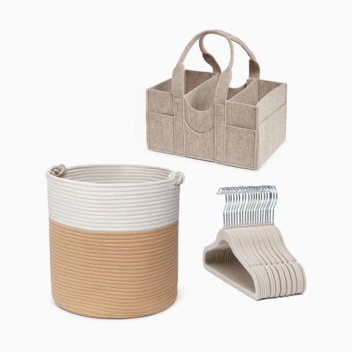 Sprucely Essential Nursery Organization Bundle - Oat