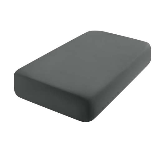 flxxie, Fitted Crib Sheets, 28" x 52", Microfiber, Dark Grey