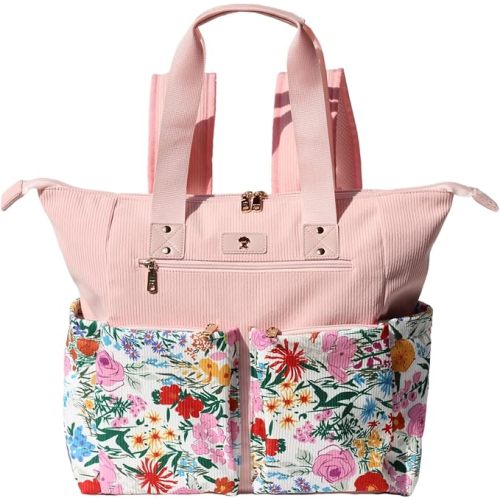 Diaper Tote Bag Totepack Backpack 2 in 1 for Women Multifunctional Large Capacity with Insulated Pockets Travel