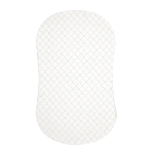 HALO - BassiNest Fitted Sheet 100% Cotton | Nautical Net - cream/gray