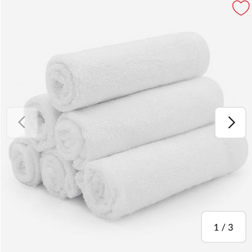 Débarbouillette Bambou Paquet de 6 - Blanc – CLÉMENT