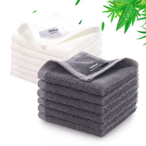 Baby Washcloths 12 Pack, 10x10 inch Heavenly Soft Wash Cloths for Face and Body, Gentle & Safe White Face Towels on Sensitive Skin, Baby Essentials Bath Shower Gifts for Infant Kid Toddler Children