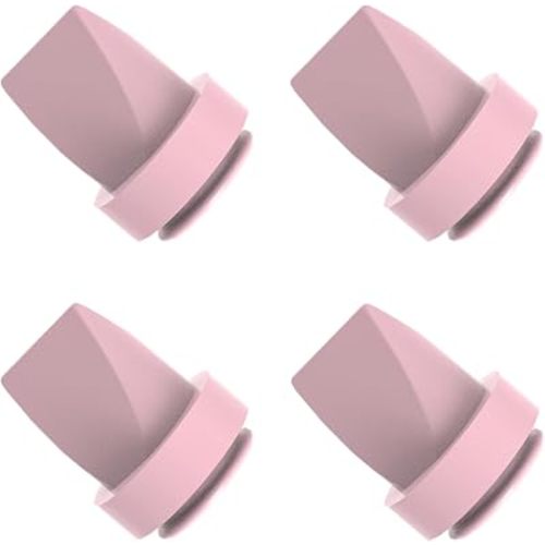 MOMMED Duckbill Valves Replacement for S18/S21/S33 Wearable Breast Pump, Silicone Pump Parts, 4 Pack (Pink)