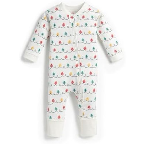 MONICA + ANDY One Piece Baby Pajamas, 100% Organic Baby Clothes for Girls and Boys, Sizes For Newborn and Infant
