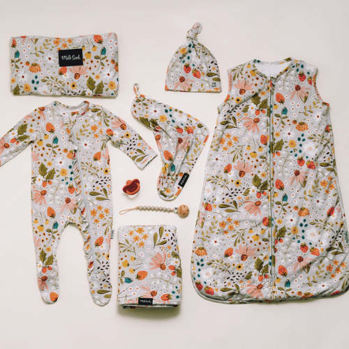 The Softest Baby Pajamas- Strawberry Fields