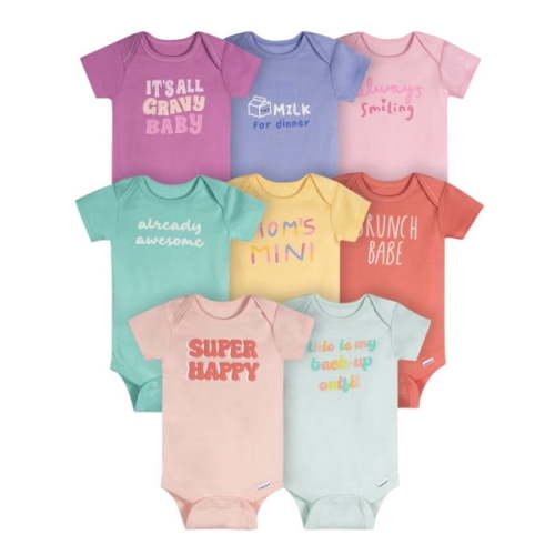 Onesies Brand Baby Girl Bodysuits, 8-Pack, Sizes Newborn - 12 Months