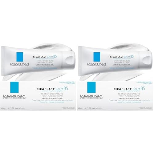 La Roche-Posay Cicaplast Balm B5, Healing Ointment and Soothing Therapeutic Multi Purpose Cream for Dry & Irritated Skin, Body and Hand Balm, Baby Safe, Fragrance Free
