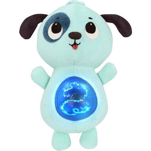 B. toys – Soothing Plush Dog – Glowing Tummy with Lights & Sounds – Twinkle Tummies Dog – Super Soft & Huggable – Calming Sensory Toy for Babies & Toddlers