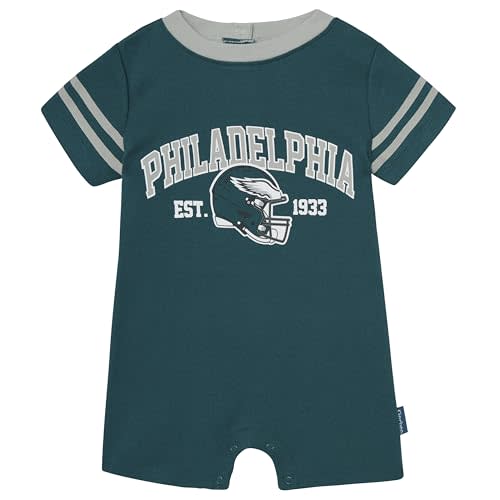 Gerber NFL unisex-baby Nfl Team Short Sleeve Romper