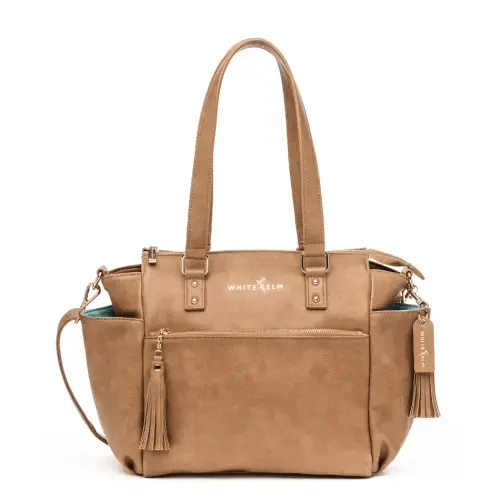 Gemini Mini Convertible Backpack in Almond | Great for Work or Travel – White Elm