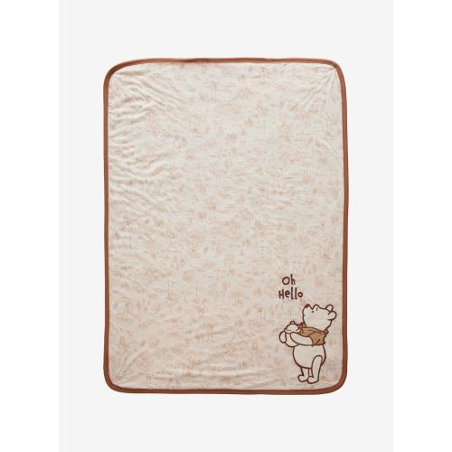 Disney Winnie the Pooh Hundred Acre Wood Plush Blanket