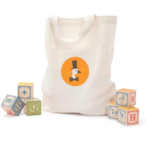 Uncle Goose Classic ABC Blocks with Canvas Bag - Made in The USA