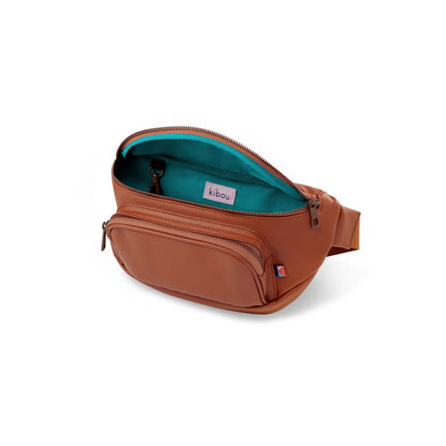 Kibou Diaper Bag Belt - Brown Vegan Leather