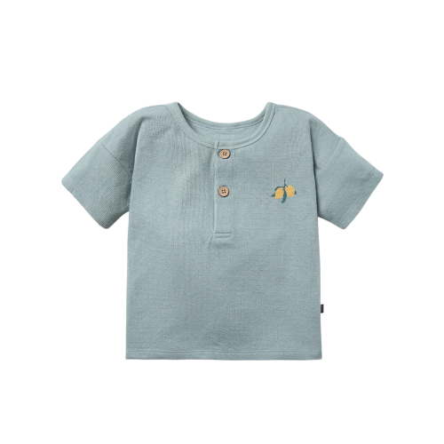 Modern Moments by Gerber Toddler Boy Organic Short Sleeve Henley T-Shirt, Sizes 12M-5T