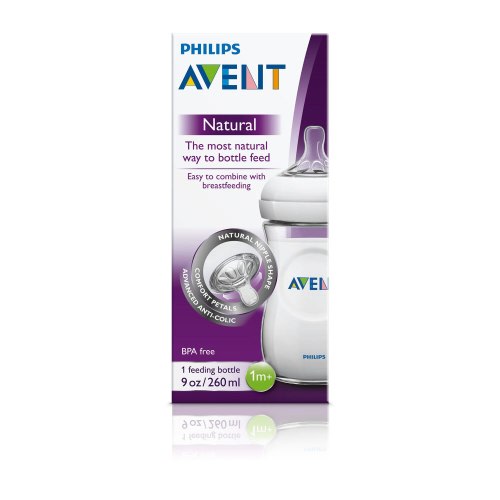 Philips Avent Natural Feeding Bottle, 9 OZ