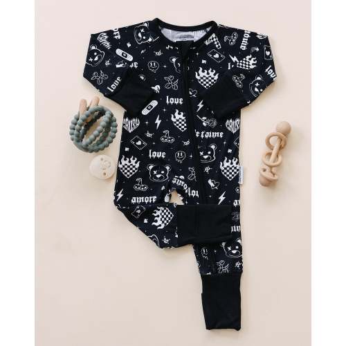 Bamboo Zip Romper | Wild Heart – Witching Hour Baby