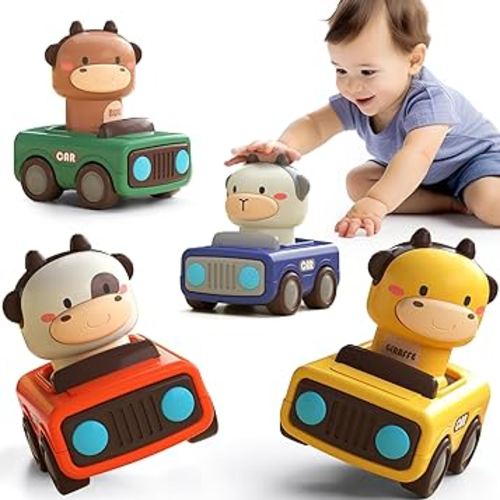iLearn Press to Go Car Toys for Toddlers