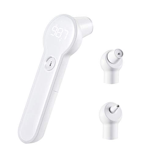 Purea Forehead Thermometer,Ear Thermometer,Infrared Thermometer for Adults and Kids,Digital Thermometer for Fever,Kid and Baby Thermometer,Instantly and accurately Read The Temperature