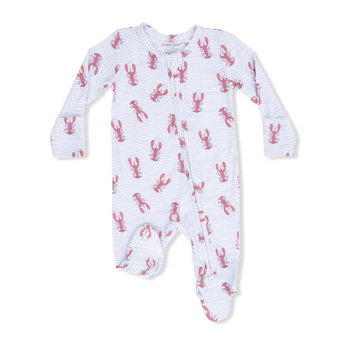 2-Way Zip Footie, Lobsters