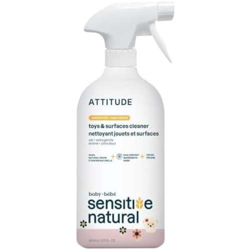 Toy and Hard Surface Cleaner, and Mineral Based Ingredients, Vegan, Baby and Kids Household Products, Sensitive Skin, Unscented, 27.1 Fl Oz