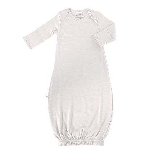 Woolino Infant Nightgown - 100% Superfine Merino Wool Baby Gowns - Newborn Sleeper Gown for Boy & Girl - 0-6 Months