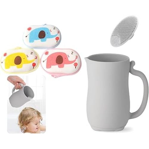 Baby Hair Rinser for Bath, Baby Bath Pitcher and Rinse Cup for Baby Hair Washing