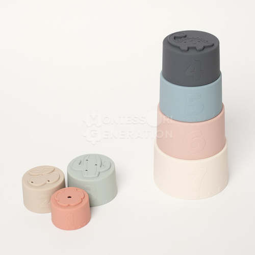 Montessori Baby Stacking Cups - Educational Play from Day One!