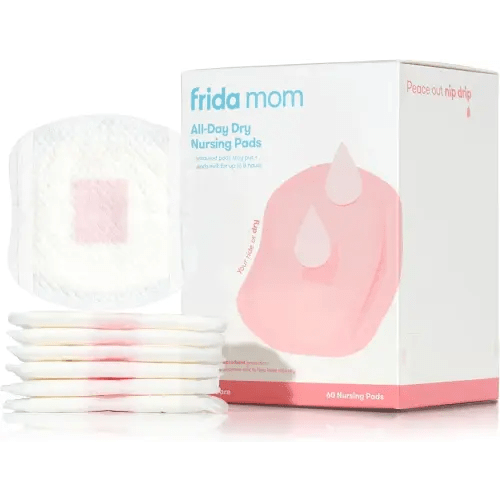 Frida Mom Nursing Pads, Disposable Nursing Pads with Ultra Absorbency, and Soft Texture, Breastfeeding Essentials, 60ct