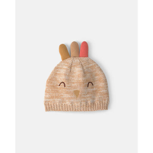 Baby Thanksgiving Turkey Knit Hat - Cream | Carter's