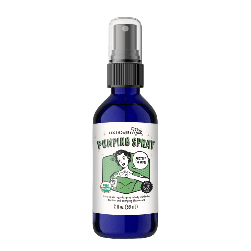 Legendairy Milk Pumping Spray, Natural Lubricant for Breast Pump Flanges, 2 fl oz, 1 Bottle