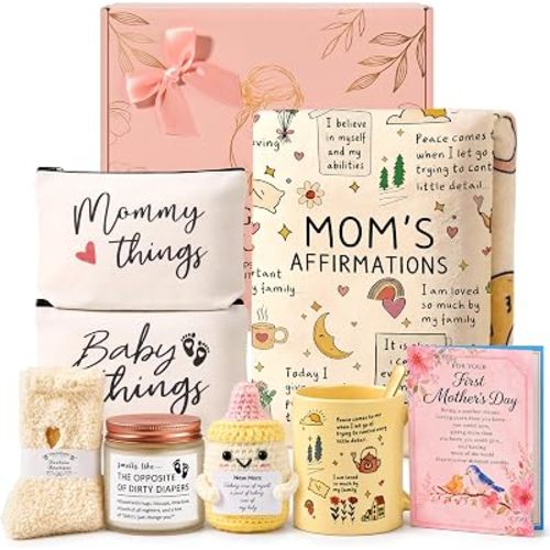 9PCS New Mom Gifts After Birth – Postpartum Care Package for New Mothers