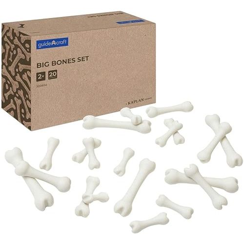 Kaplan Early Learning Big Bones Set - 20 Pieces, Outdoor Exploration, Loose Parts Play, STEM Toy for Kids Toddlers Ages 2+