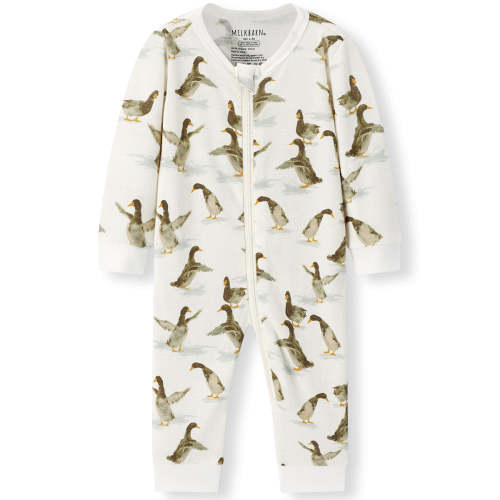 Duck Organic Cotton Zipper Pajama