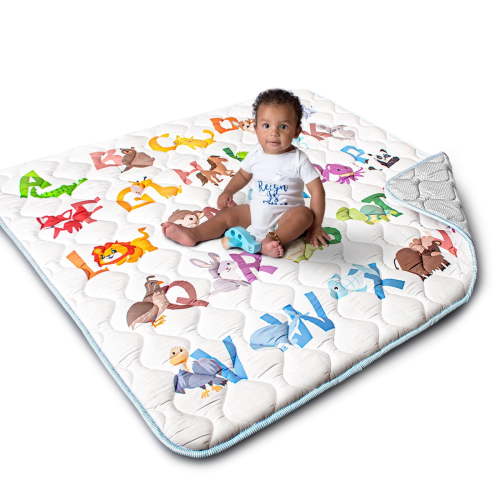 Beavtaens Baby Play Mat for Floor, Fits 50x50 Inch Playpen, Super Soft, Non-Slip Backing, Machine Washable