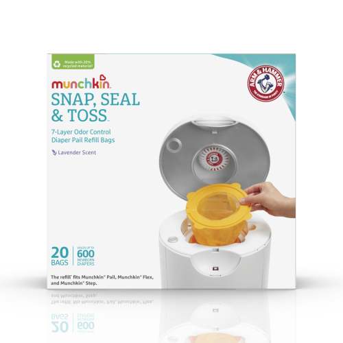 Munchkin Arm & Hammer™ Snap, Seal & Toss Diaper Pail Bag Refills