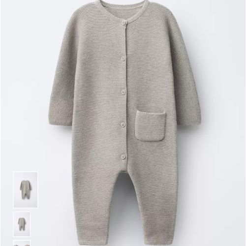 KNIT LINKS JUMPSUIT - Light beige | ZARA Canada