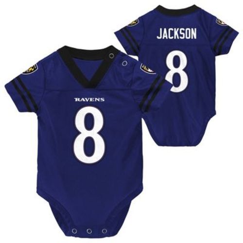 NFL Baltimore Ravens Boys' Lamar Jackson Bodysuit Jersey - 3-6M