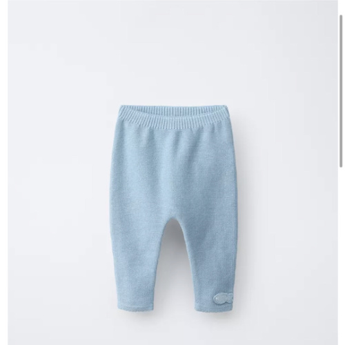 FISH APPLIQUÉ KNIT PANTS - Light turquoise | ZARA United States