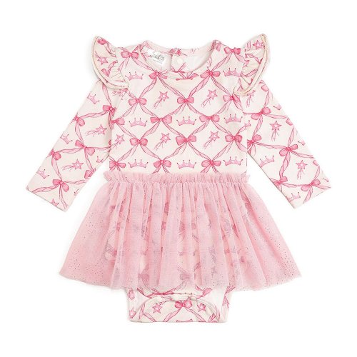 Sweet Wink Baby Girls Long Sleeve Princess Coquette Tutu Bodysuit