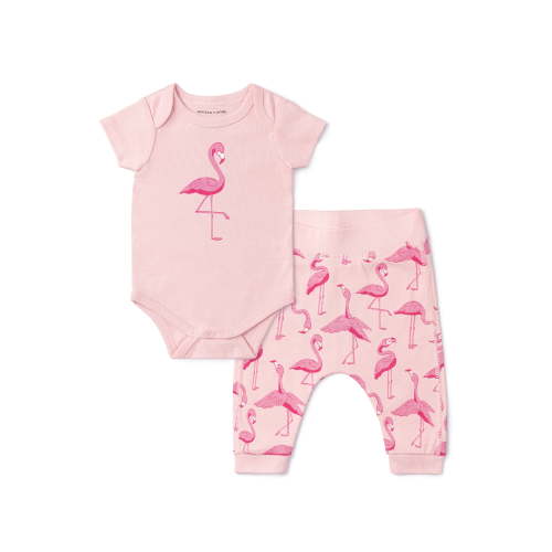 Monica + Andy First Moves Bodysuit + Groove Pant Set, Newborn -24 Months, 3-6 Months