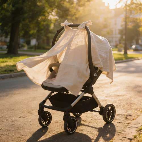 Baby car seat cover boy summer, Linen baby Stroller Cover, Baby Car Seat Cover with Bows,Natural car seat tent,Canopy cover,Baby Shower Gift