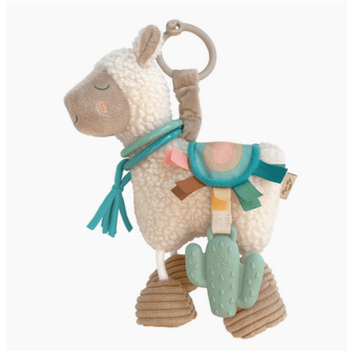 Itzy Ritzy Llama Activity Plush with Teether Toy - Best Place To Buy Baby Cribs | Shop Baby Furniture