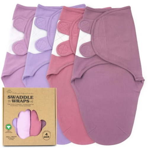 Baby Swaddles for Newborns - 4 Pack Baby Swaddles for 0-3 Months - Baby Swaddle Sleep Sack