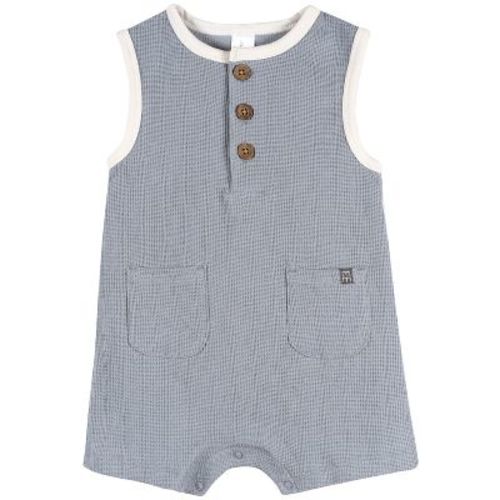 Modern Moments™ by Gerber Baby Boys' Henley Romper, Weathervane, 0-3 Months