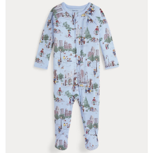 Polo Bear Cotton Footed Coverall